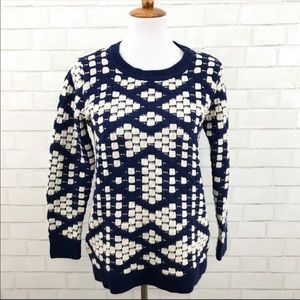 Romeo & Juliet Couture navy pixel sweater